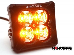 Ford Bronco Lighting Upgrade - ZROADZ - Rear Bumper Pod Light Kit - 3in Amber LED Pods